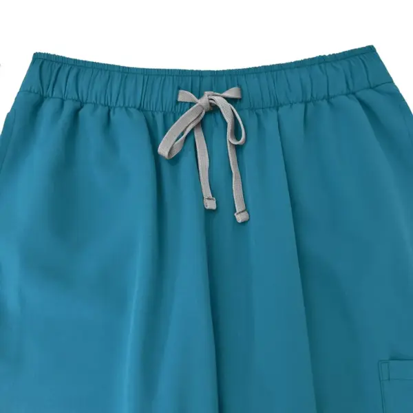 Women's Button-Front Scrubs Set - Classic Top with Jogger Pants