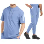 Men's Button Up Scrub set