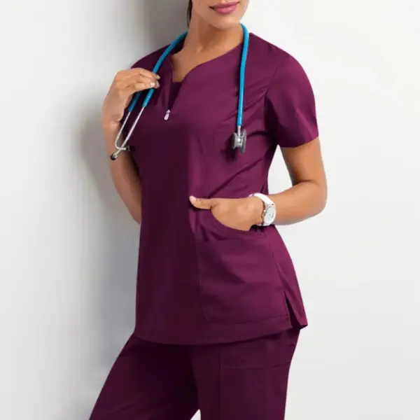 Women's Premium V-Neck Scrubs Set