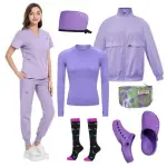 Unisex Professional Scrub Set with Jacket