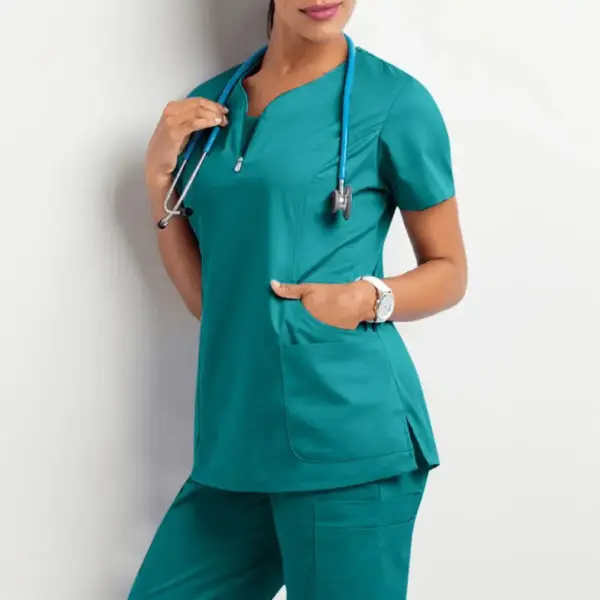 Women's Premium V-Neck Scrubs Set