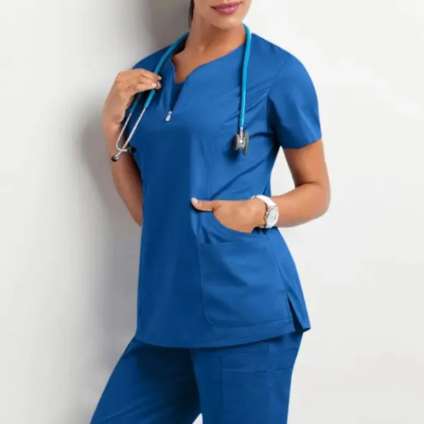 Women's Premium V-Neck Scrubs Set
