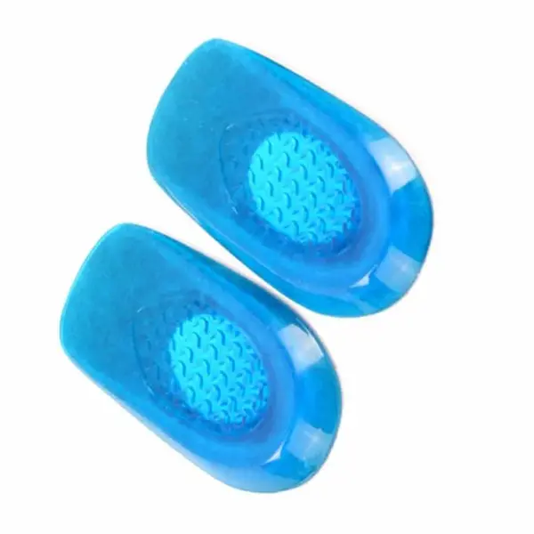 Tuli’s So Soft Heavy Duty Gel Heel Cups – Plantar Fasciitis & Heel Pain Relief Cushions (Medium, Grey – 1 Pair)