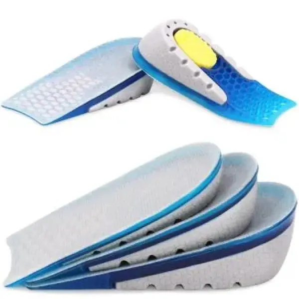 Generic 2Pcs Silicone Heel Pads – Anti-Slip Shoe Inserts for Flat Feet, Shock Absorbing Heel Protectors