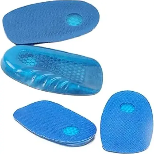 Tuli’s So Soft Heavy Duty Gel Heel Cups – Plantar Fasciitis & Heel Pain Relief Cushions (Medium, Grey – 1 Pair)
