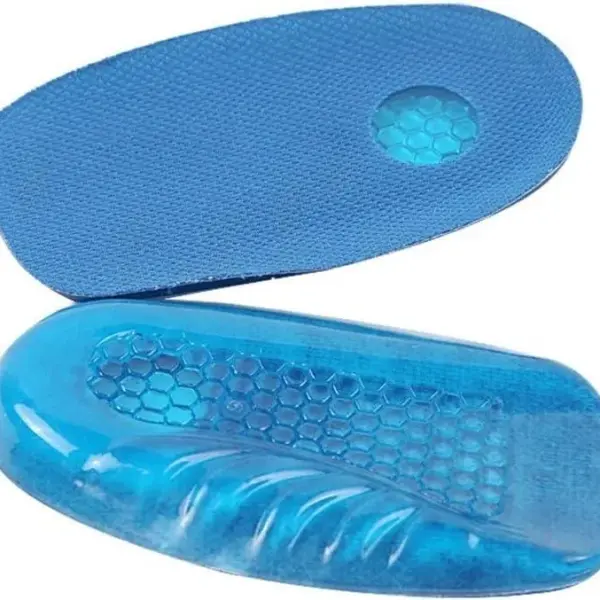 Tuli’s So Soft Heavy Duty Gel Heel Cups – Plantar Fasciitis & Heel Pain Relief Cushions (Medium, Grey – 1 Pair)